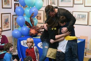 Mariska Hargitay, Peter Hermann and their children @ BroadwayWorld Mariska Hargitay, Peter Hermann and their children Photo