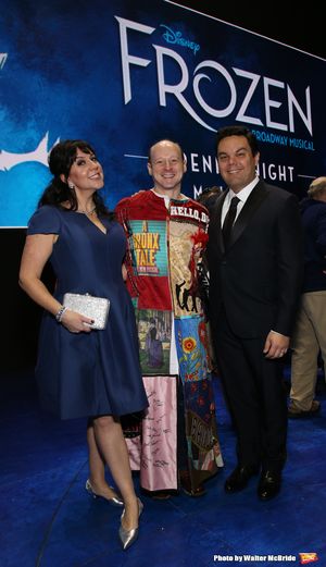 Kristen Anderson-Lopez and Robert Lopez with Jeremy Davis @ BroadwayWorld Kristen Anderson-Lopez and Robert Lopez with Jeremy Davis Photo