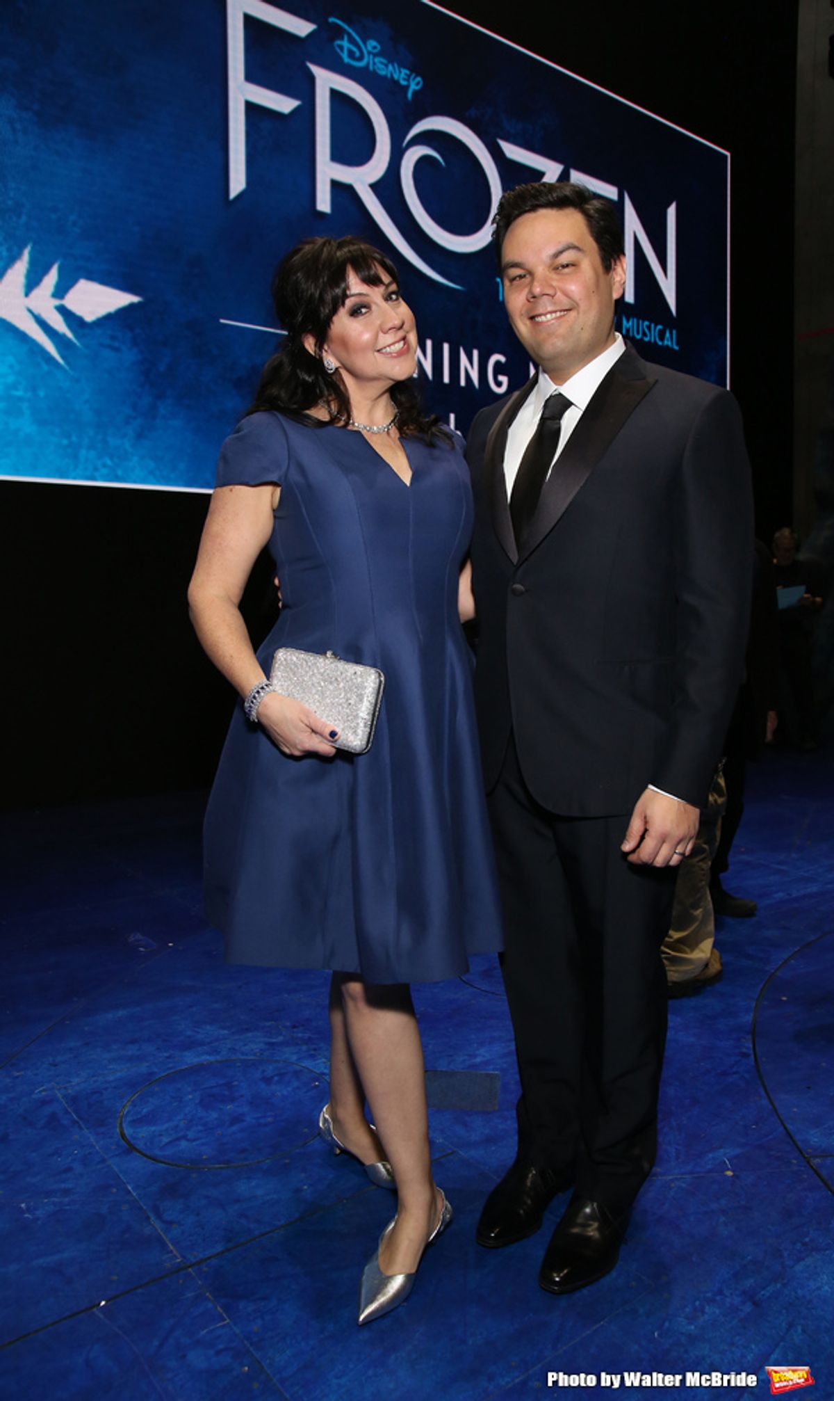 Kristen Anderson-Lopez and Robert Lopez  at 