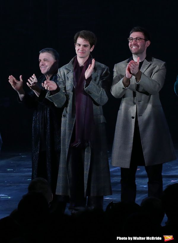 Nathan Lane, Andrew Garfield and James McArdle  Photo