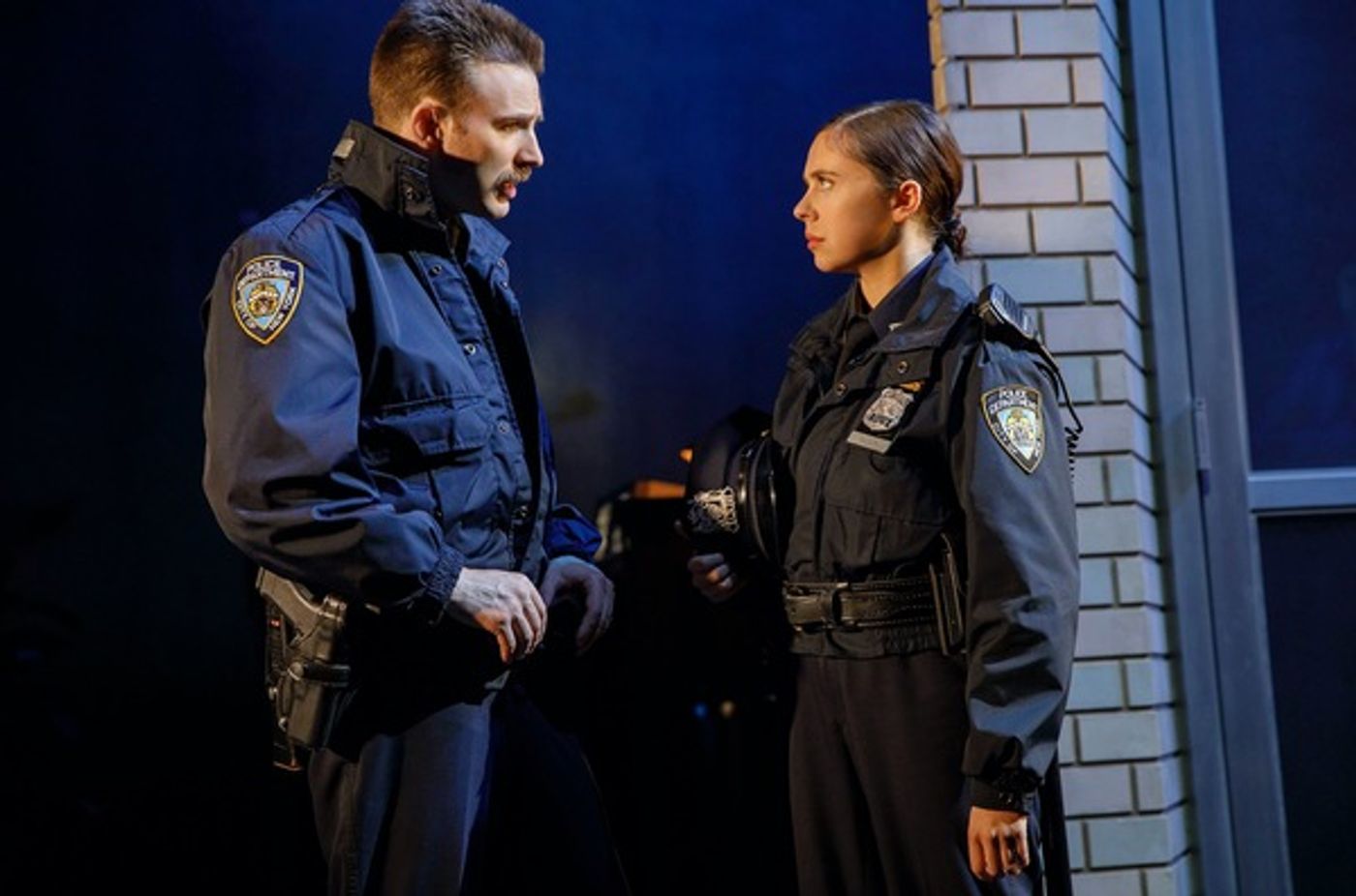Photo Flash: First Look at Chris Evans, Michael Cera & More in LOBBY HERO on Broadway!  Image