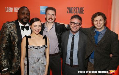 Brian Tyree Henry, Bel Powley, Chris Evans, Trip Cullman and Michael Cera  Photo