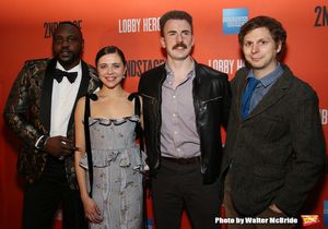 Brian Tyree Henry, Bel Powley, Chris Evans, and Michael Cera Photo