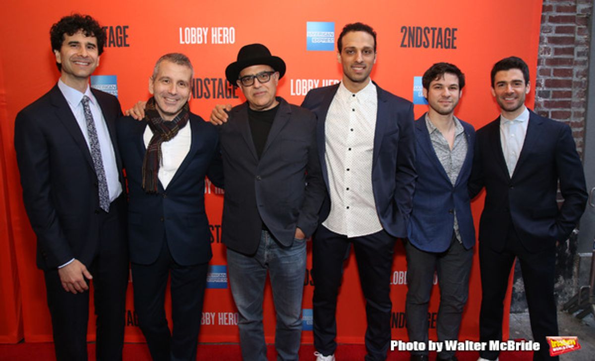 John Cariani, David Cromer, David Yazbek, Ari'el Stachel, Etai Benson and Adam Kantor at 
