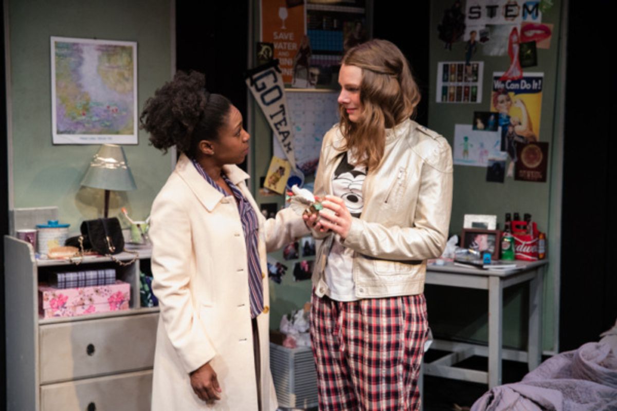 Marsha Regis and Casey Bradley star in the world-premiere of the new one-act play IVY WALLS by Karen Cecilia. at 