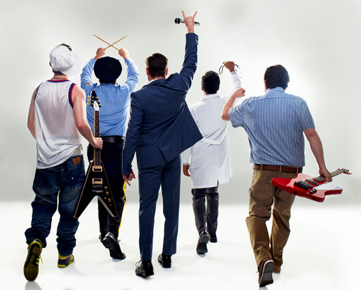 Sawyer Nunes, Paul Whitty, Mitchell Jarvis, Manu Narayan, and Jay Klaitz at 