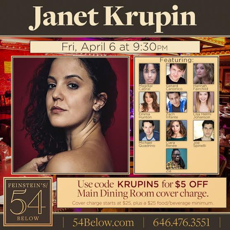 Janet Krupin Takes the Stage at 54 Below Next Week Image