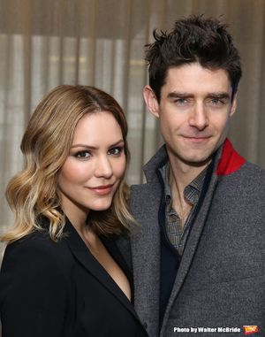 Katharine McPhee and costar Drew Gehling @ BroadwayWorld Katharine McPhee and costar Drew Gehling Photo