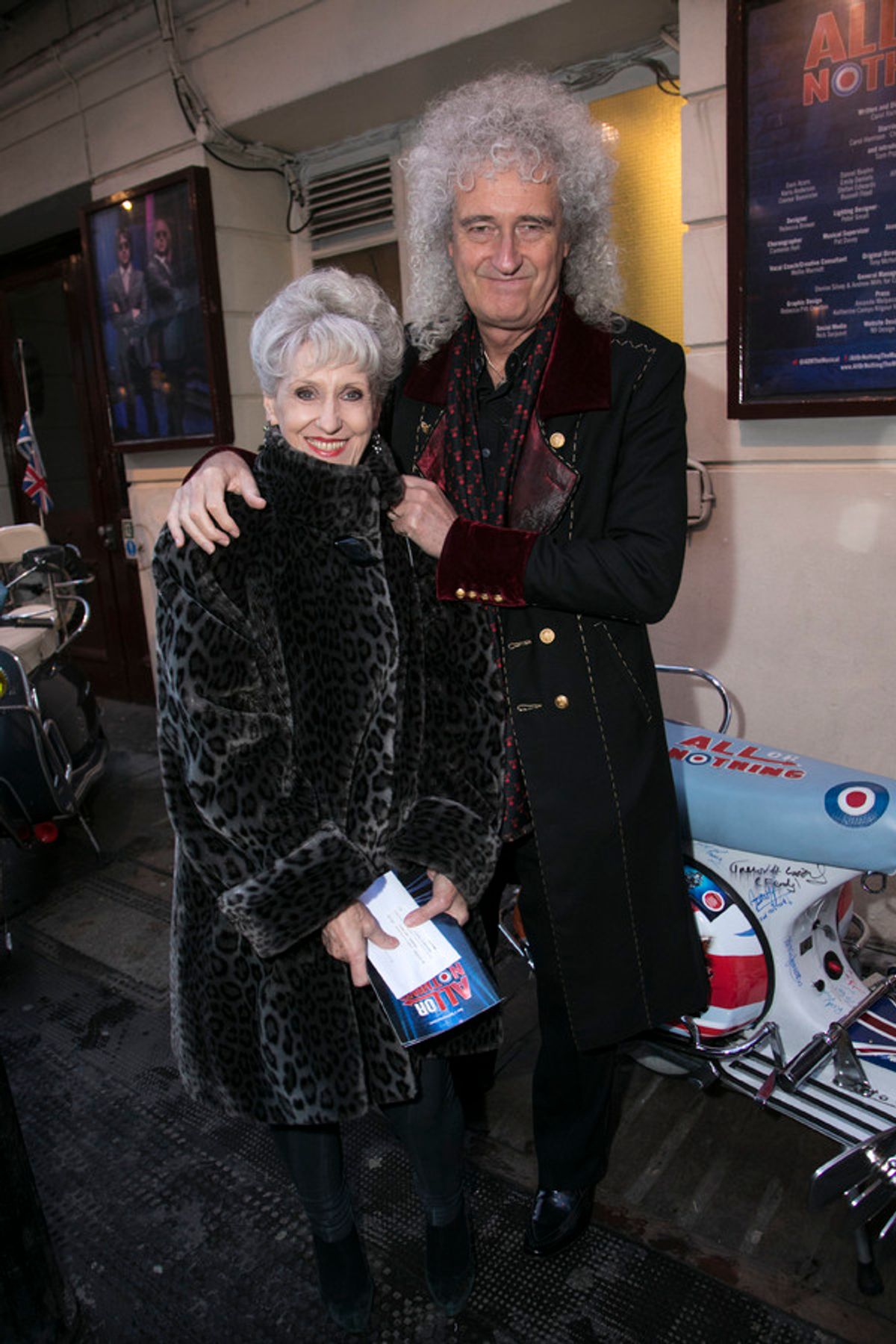 Anita Dobson and Brian May at 