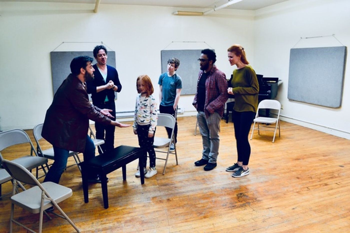 BWW Exclusive Photo Flash: Inside Rehearsal For Wheelhouse Theater Company's Revival of Kurt Vonnegut's HAPPY BIRTHDAY, WANDA JUNE  Image