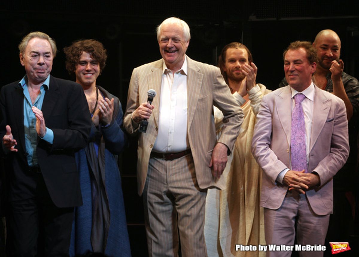 Andrew Lloyd Webber & Tim Rice with Josh Young, Paul Nolan, Director Des McAnuff & Company at 