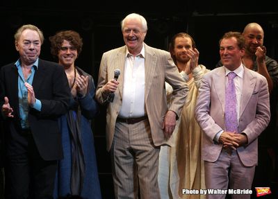 Andrew Lloyd Webber & Tim Rice with Josh Young, Paul Nolan, Director Des McAnuff & Co Photo