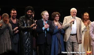 Andrew Lloyd Webber & Tim Rice with Josh Young, Paul Nolan & Company Photo