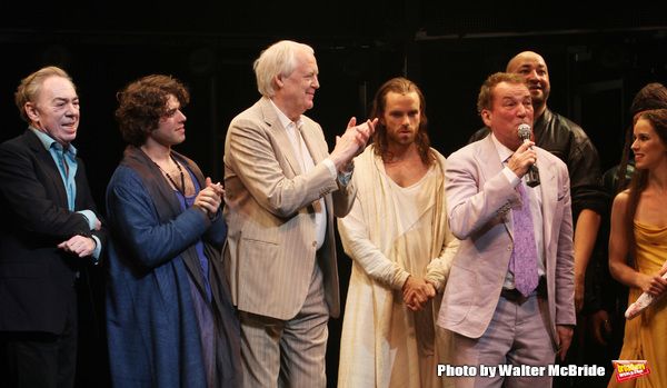 Andrew Lloyd Webber & Tim Rice with Josh Young, Paul Nolan, Director DesMcAnuff & Chi Photo