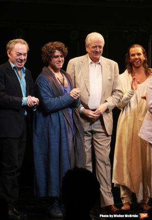 Andrew Lloyd Webber & Tim Rice with Josh Young & Paul Nolan Photo