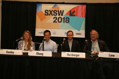 Bonnie Comley, Clive Chang, Chris Herzberger, Stewart F. Lane Photo