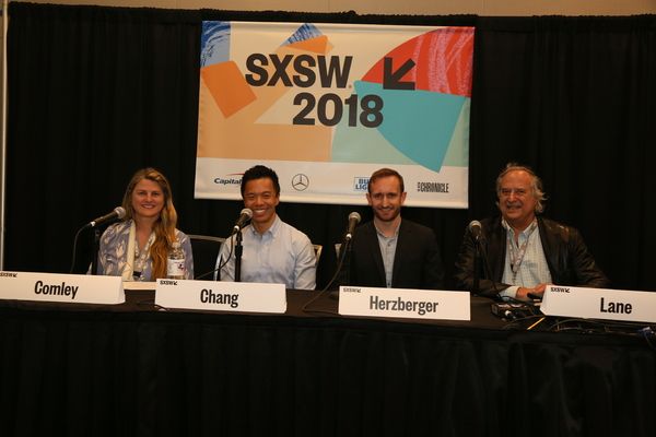 Bonnie Comley, Clive Chang, Chris Herzberger, Stewart F. Lane Photo