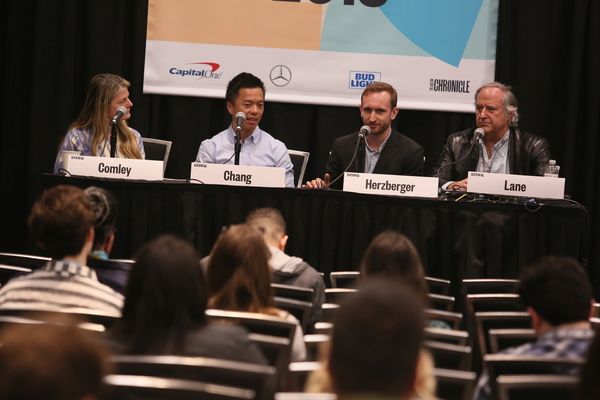 Bonnie Comley, Clive Chang, Chris Herzberger, Stewart F. Lane Photo