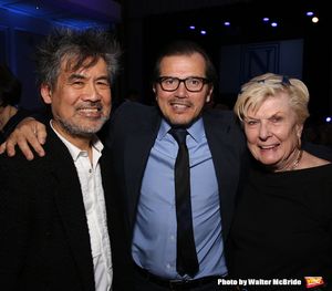 David Henry Hwang, John Leguizamo and Nelle Nugent Photo