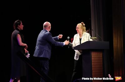 Michael Wilson, Rachel Chavkin and Gale Brewer  Photo