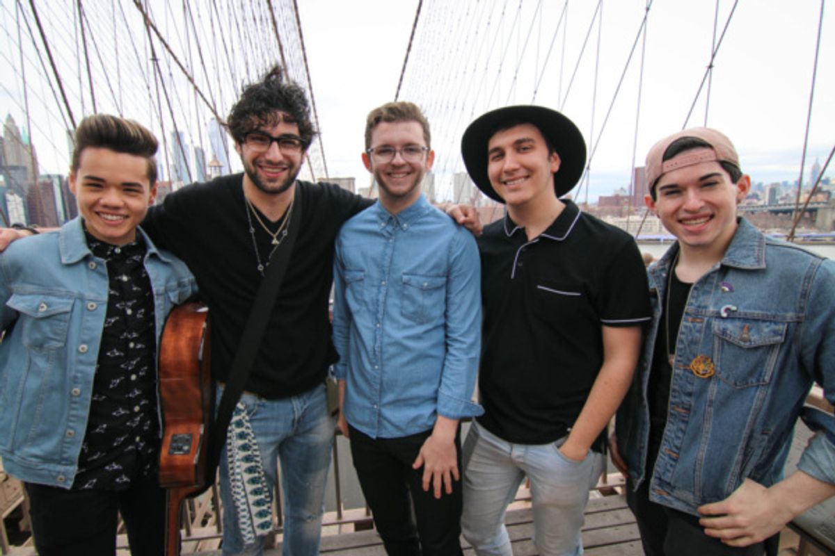 Gage Thomas, Michael Manzi, Stephen Mellen, Daniel Youngelman, and Andy Richardson at 