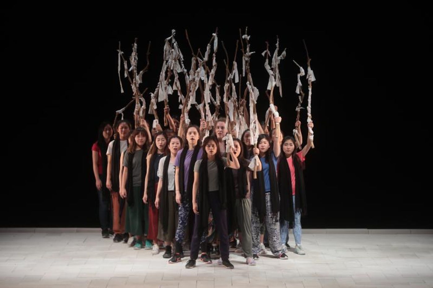 Review: THE SUPPLIANT WOMEN ends the Hong Kong Arts Festival at Hong Kong City Hall Theatre with a glorious ritual Review: THE SUPPLIANT WOMEN ends the Hong Kong Arts Festival at Hong Kong City Hall Theatre with a glorious ritual Image