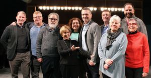 The Producing Team -- Evans Halle (York Executive Director), James Morgan 
(York Prod Photo