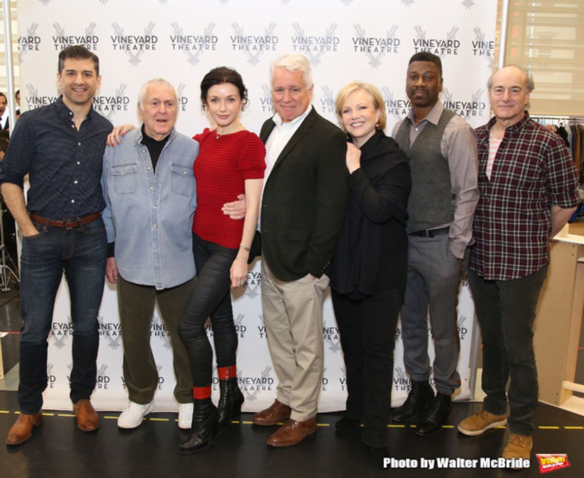 Tony Yazbeck, John Kander, Irina Dvorovenko, David Thompson, Susan Stroman, Teagle F. Bougere,  and Peter Friedman at 