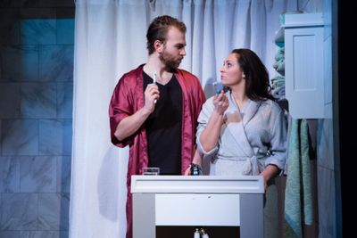 Benjamin Mandell and Margie Zarcone in THE FEAST Photo