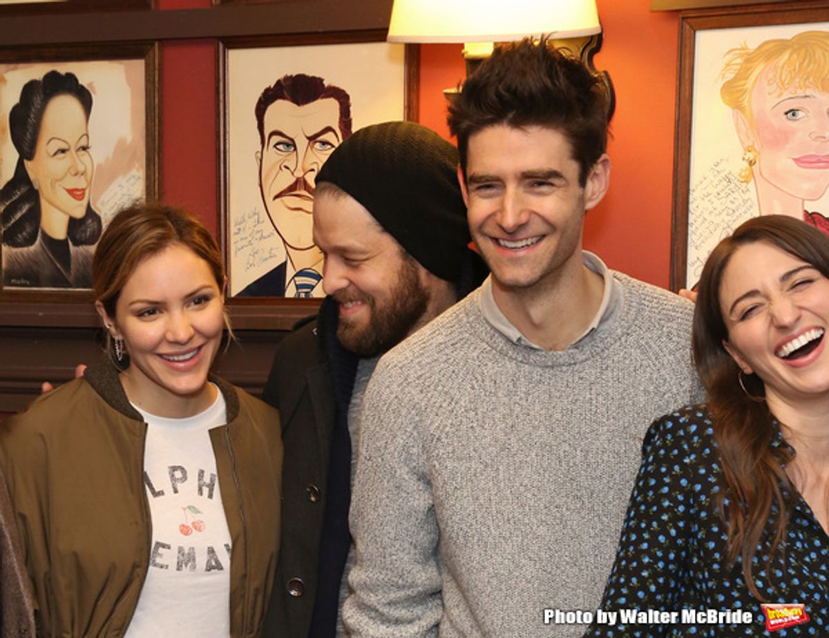 Katharine McPhee, Ben Thompson, Drew Gehling and  Sara Bareilles at 