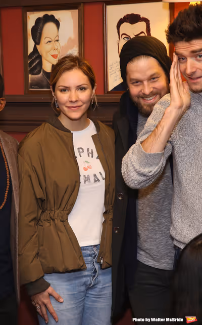 Katharine McPhee, Ben Thompson and Drew Gehling Photo