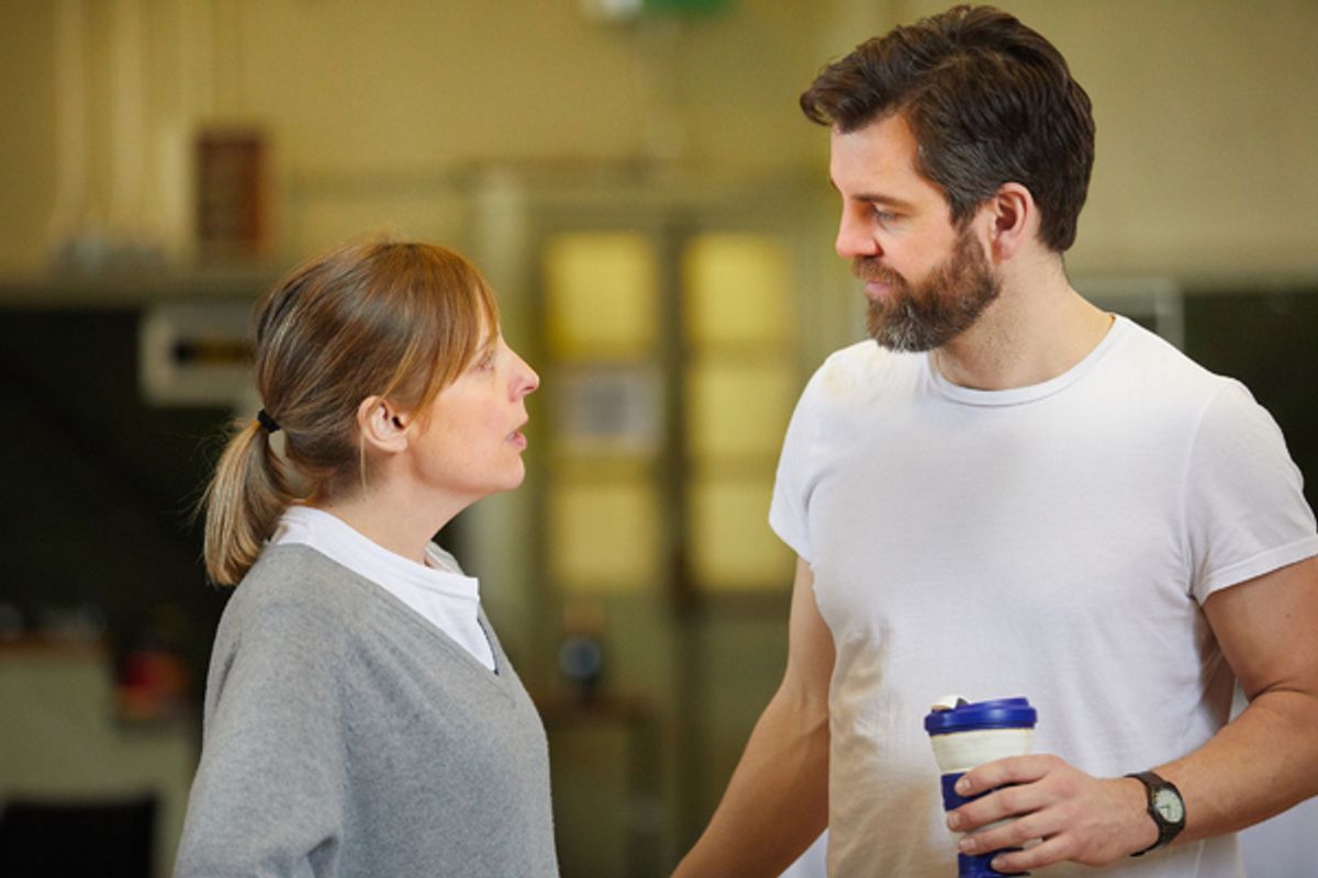 Mel Giedroyc, John Hopkins at 