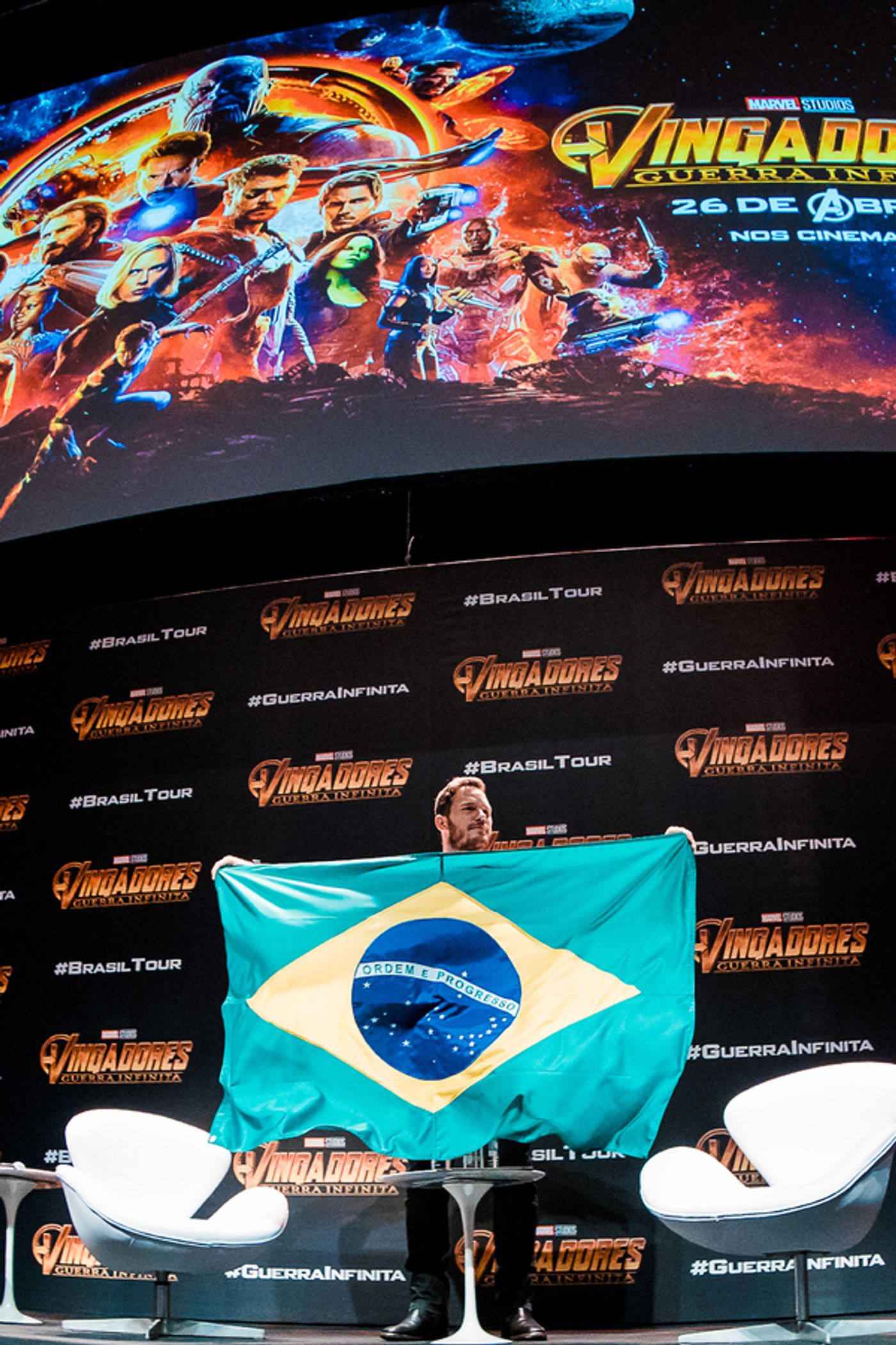 Photo Coverage: Chris Pratt Makes Appearance At the AVENGERS: INFINITY WAR Brazil Fan Event  Image