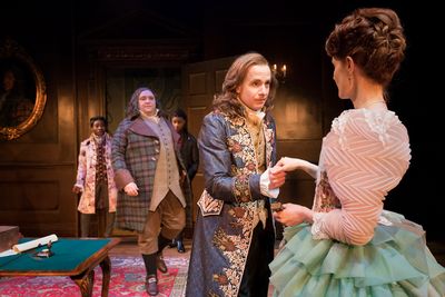 Christian Patterson (Sir Wilfull Witwould) and Geoffrey Streatfeild  (Mirabell) Photo