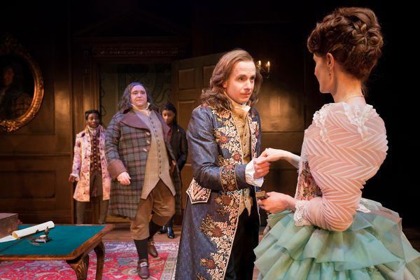 Christian Patterson (Sir Wilfull Witwould) and Geoffrey Streatfeild  (Mirabell) Photo