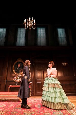 Geoffrey Streatfeild (Mirabell) and Justine Mitchell (Millament) Photo