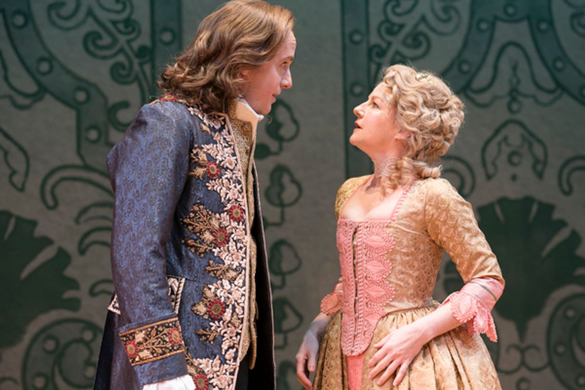 Geoffrey Streatfeild (Mirabell) and Sarah Hadland (Foible) at 