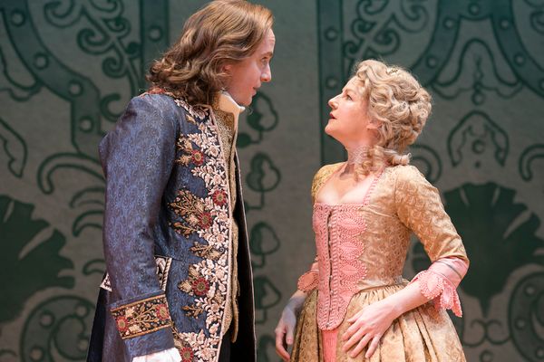 Geoffrey Streatfeild (Mirabell) and Sarah Hadland (Foible) Photo
