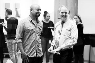 Francois Battiste & Harold Wolpert (Executive Director of Signature Theatre) Photo