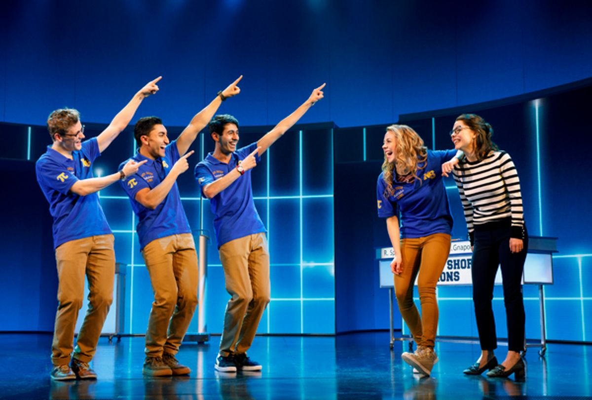 Ben Cook, Nikhil Saboo, Cheech Manohar, Erika Henningsen, and Kerry Butler at 