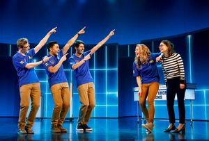 Ben Cook, Nikhil Saboo, Cheech Manohar, Erika Henningsen, and Kerry Butler Photo