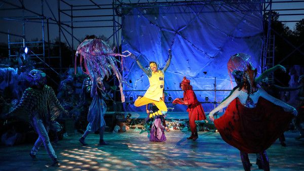 Kenny Tran (Flounder), India Tyree (Sebastian), Ensemble Photo