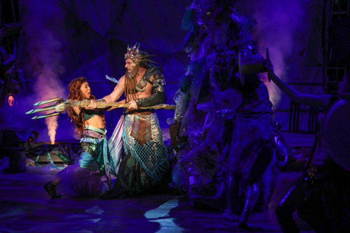 Niki Badua (Ariel), Derek Dixon (King Triton) at 