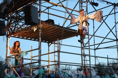 Niki Badua (Ariel), Austin Tijerina (Scuttle) Photo