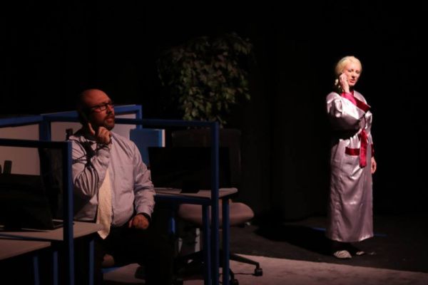 Dealing with the writer.

Curtis Barber and Laura Bellomy Photo