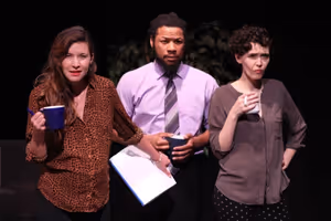 Who's getting fired next?
Elizabeth Holcomb, Dillon Dewitt, Katherine Rinaldi @ BroadwayWorld Who's getting fired next?
Elizabeth Holcomb, Dillon Dewitt, Katherine Rinaldi Photo