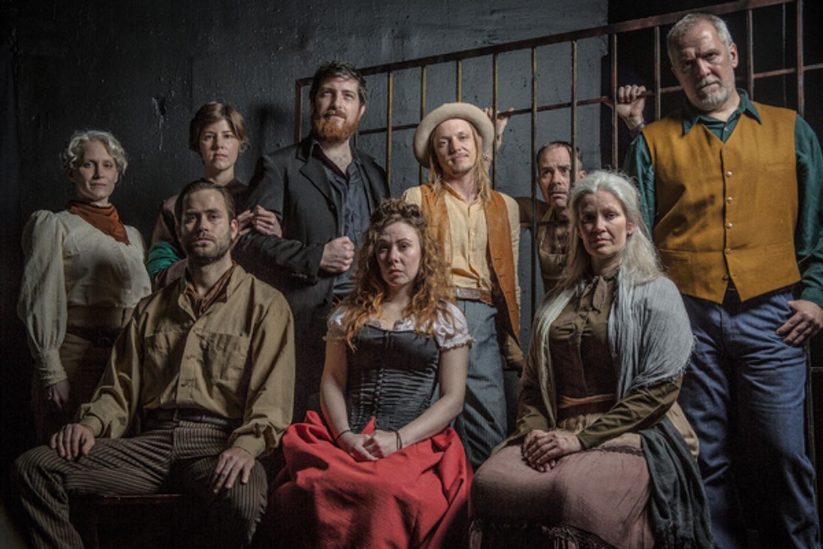 Angela Davis, Danielle Bondurant, Marcus Stimac, Trent Stephenson, Mitchell Parrack, Kevin Grammer, Justin Locklear, Cassie Bann, Carla Parker.photo by Justin O'Keith. at 