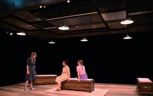 (from left to right) Emaline Williams as Hilda, Brianna Morris as Anna & Jennifer Robbins as Leisel
@ BroadwayWorld (from left to right) Emaline Williams as Hilda, Brianna Morris as Anna & Jennifer Rob Photo