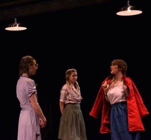 (from left to right) Jennifer Robbins as Leisel, Emaline Williams as Hilda & Ally Borgstrom as Margot.
@ BroadwayWorld (from left to right) Jennifer Robbins as Leisel, Emaline Williams as Hilda & Ally Bor Photo