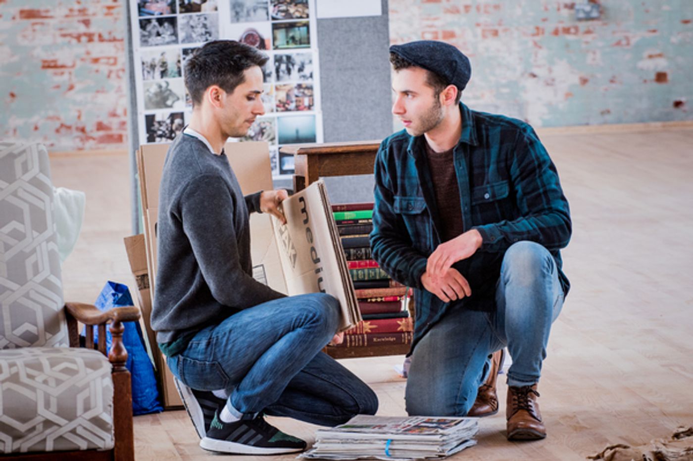 Photo Flash: Inside Rehearsal for PIECES OF STRING at Mercury Theatre Colchester  Image